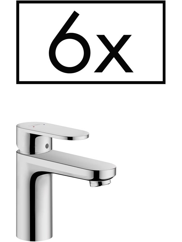 Hansgrohe vernis blend 1-grip wash basin mixer 100 incl. lif