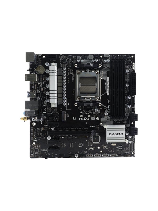 BIOSTAR A620MP-E PRO - 6.0 - motherboard - micro ATX - Socket AM5 - AMD A620 Hovedkort - AMD A620 - AMD AM5 - DDR5 RAM - Micro-ATX