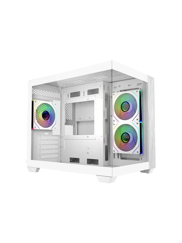 Cooler Master Elite 481 Wood - Kabinett - Tower - Hvit