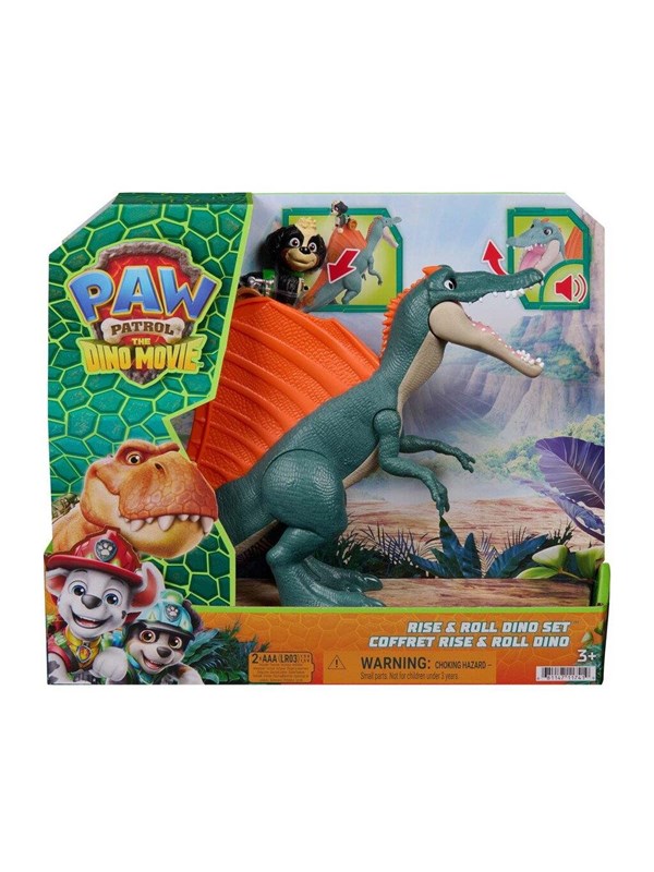 Paw Patrol The Dino Movie Rise & Roll Dino Set