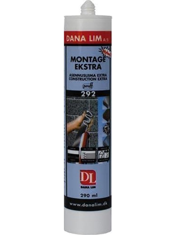 Dana Lim Monteringslim ekstra 292 290ml svart