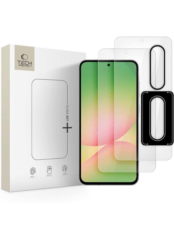 Tech-Protect Glass Set+ Tempered Glass for Samsung Galaxy A36 / A56 5G - Clear