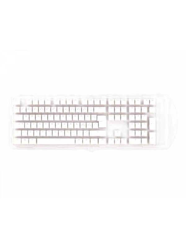 Ducky White - 115 Keycap set - Seamless Double-shot PBT - Nordic Layout