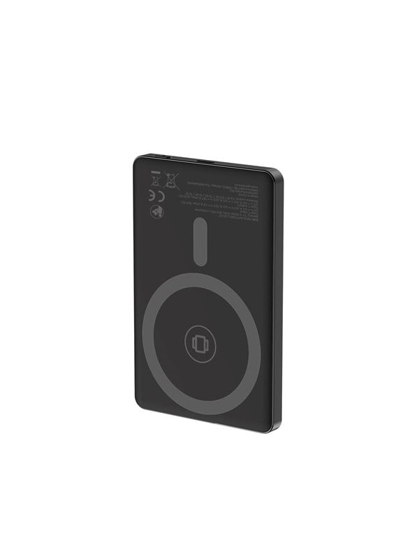 Gembird 15 W Magnetic wireless powerbank with LCD - 5000 mAh
