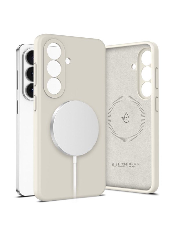 Tech-Protect  Silicone MagSafe Case for Samsung Galaxy S26+ - Beige