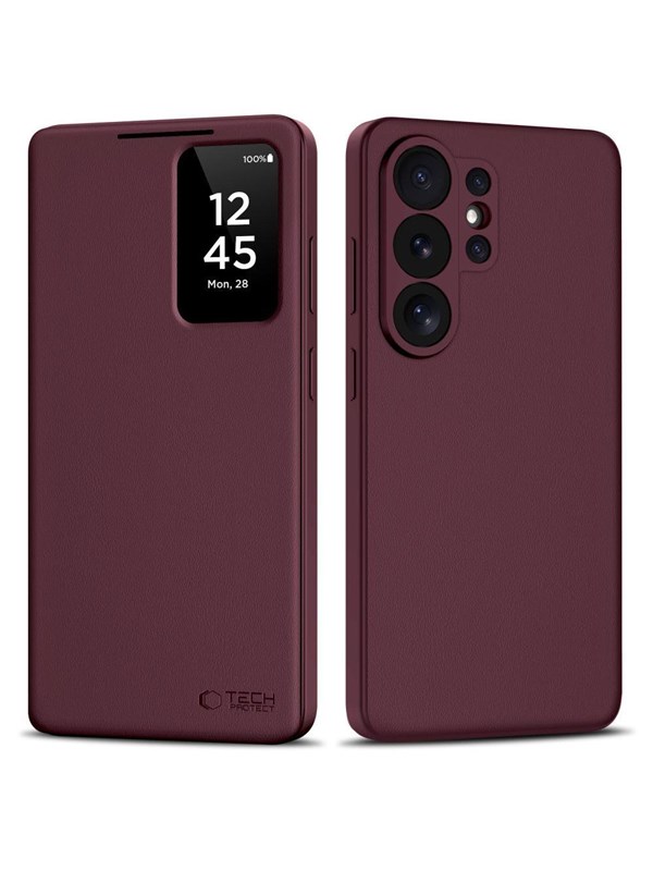 Tech-Protect  Smart Wallet Case for Samsung Galaxy S26 Ultra - Burgundy