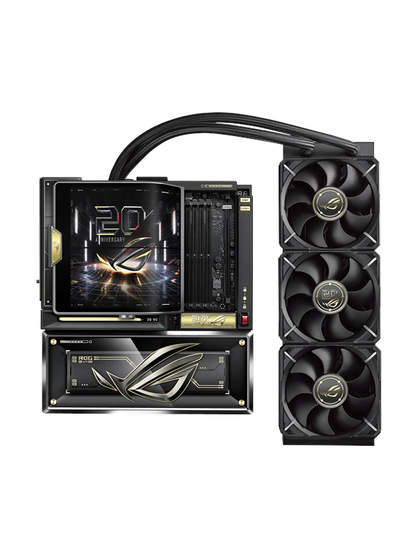 ASUS ROG CROSSHAIR X870E EDITION 20 + ROG RYUJIN 360 EDITION 20 Hovedkort - AMD X870E - AMD AM5 - DDR5 RAM - Extended ATX