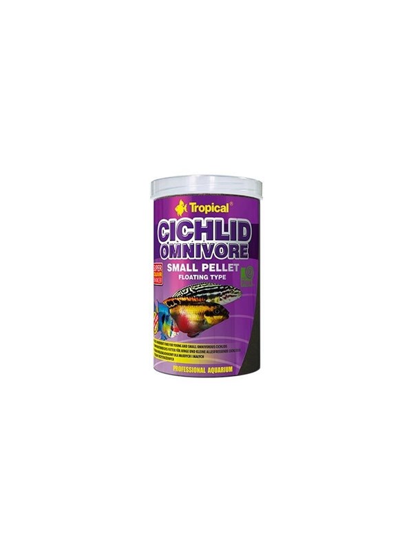 TROPICAL CICHLID OMNIVORE SMALL PELLET 1000ML / 36