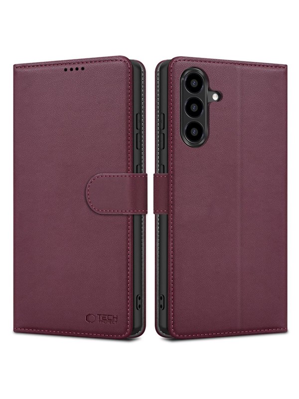 Tech-Protect Wallet Case for Samsung Galaxy A36 / A56 / A37 5G - Burgundy