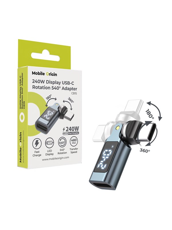 Mobile Origin CB15 Display USB-C Rotation 540° Adapter