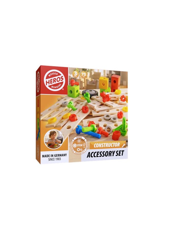 Heros FSC® Constructor - Tilbehørssett, 75 deler
