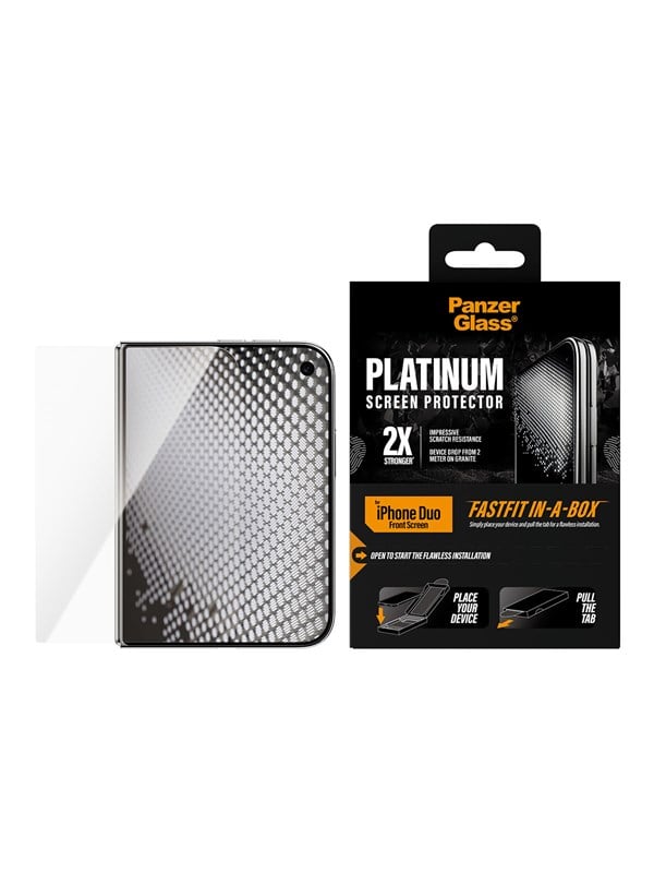 Platinum Screen Protector Apple iPhone Duo w. FASTFIT IN-A-BOX (sub-screen)