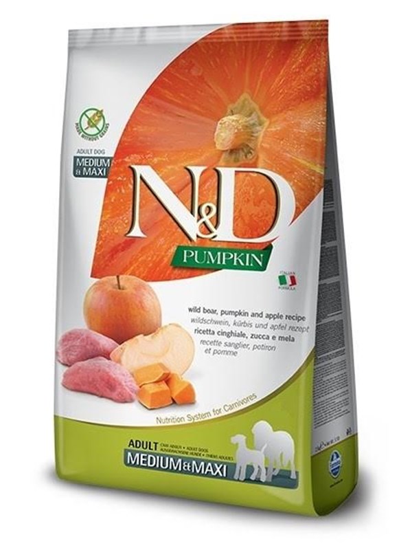 Farmina Dyrefôr VILLSVIN OG EPLE VOKSEN MEDIUM & MAXI - 12kg