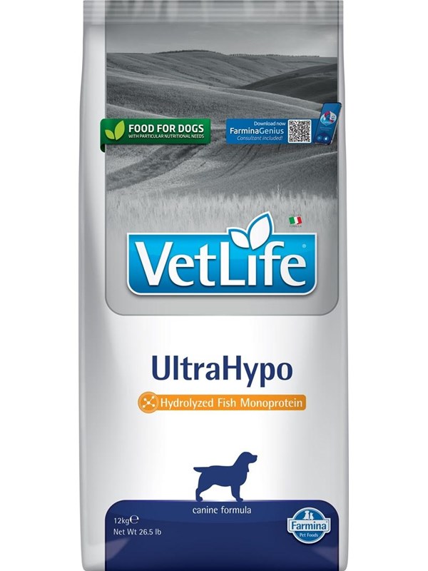 Farmina Vet Life UltraHypo - tørrfôr til hund - 12kg