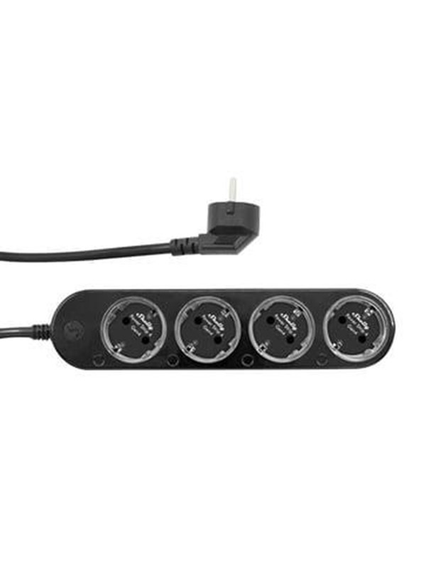 Shelly Power Strip Gen4 Black - WiFi- og Zigbee-smartstrømskinne