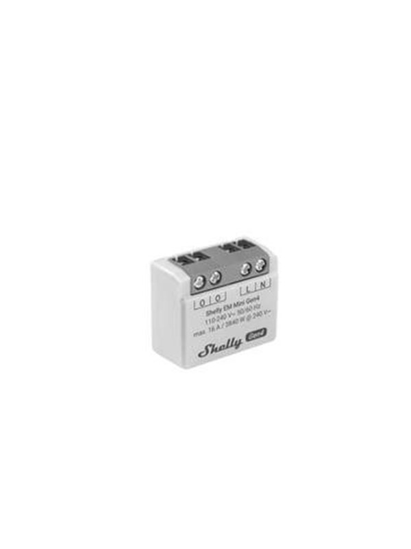 Shelly EM Mini Gen4 - WiFi & Zigbee effektmåler uten relé (230VAC)
