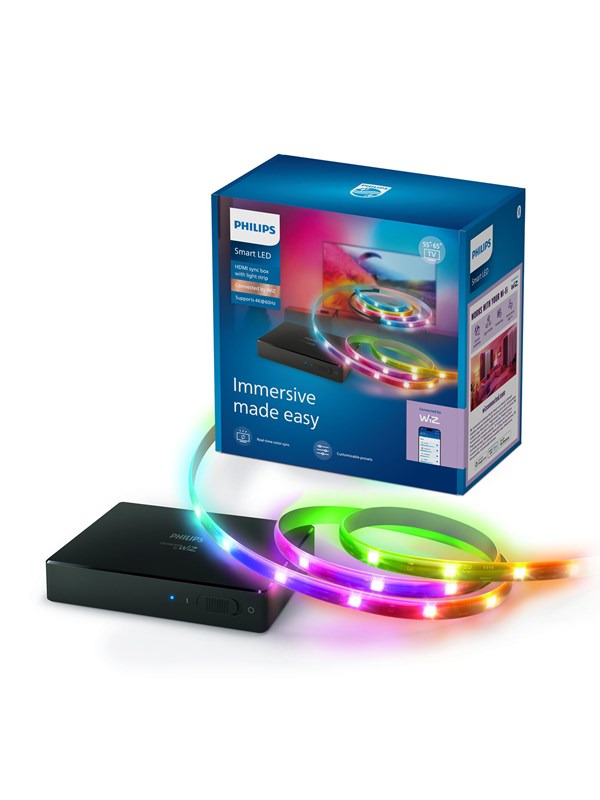 Philips Smart Lighting Sync box 2.0 med TV lightstrip 55″-65″