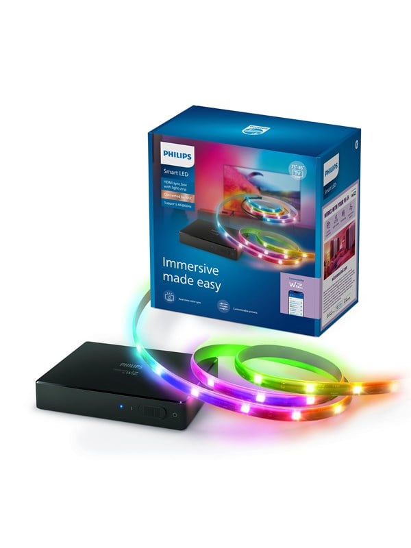 Philips Smart Lighting Sync box 2.0 med TV lightstrip 75″-85″