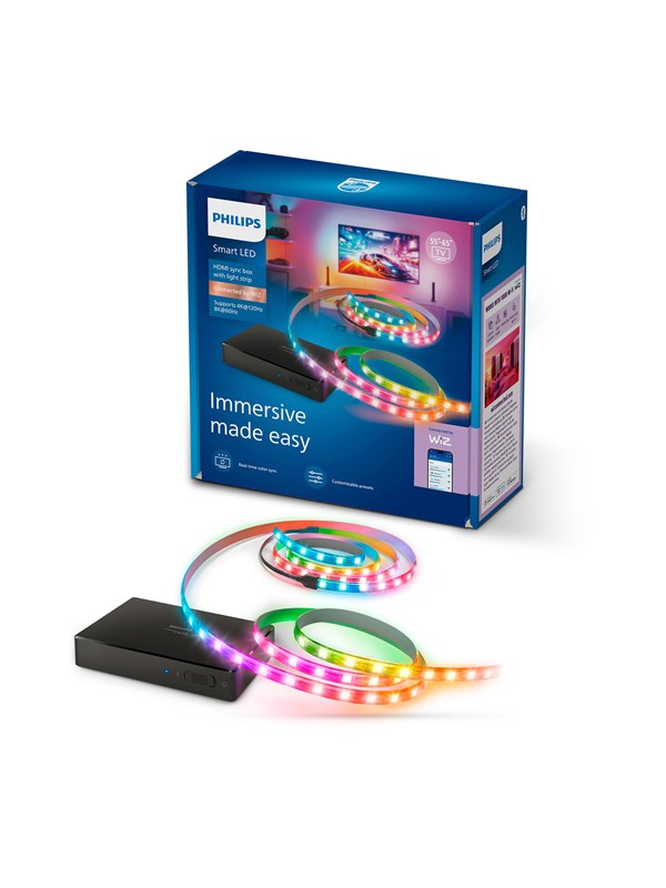 Philips Smart Lighting Sync box 2.1 med TV-lysstripe 55″-65″