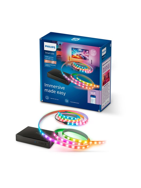 Philips Smart Lighting Sync box 2.1 med TV-lysstripe 75″-85″