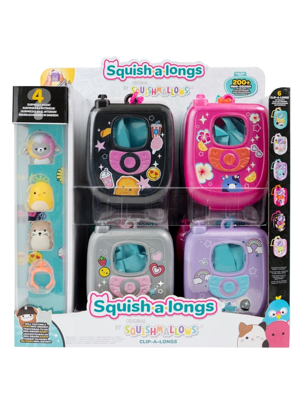 Squishalongs Squish-a-longs 2.5 cm Clip-a-long Blind 3 Pack S7