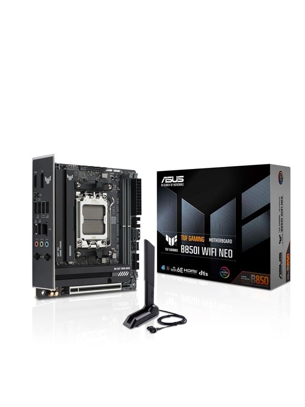 ASUS TUF GAMING B850I WIFI NEO Hovedkort - AMD B850 - AMD AM5 - DDR5 RAM - Mini-ITX