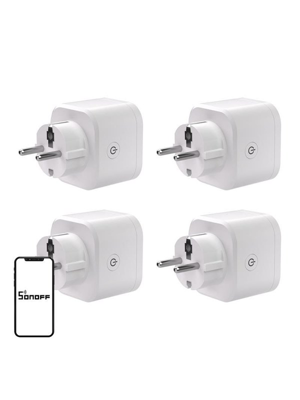 Sonoff SONOFF S61s Matter utendørsplugg via Wi-Fi, 4-pakning