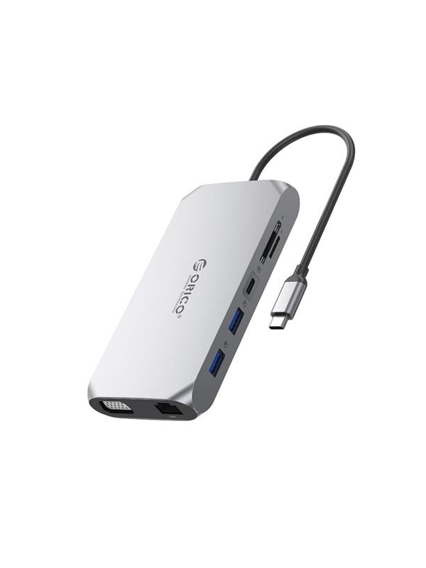ORICO XCR 12in1 USB-C Docking Station USB-hub - USB 3.1 - 12 porter - Grå