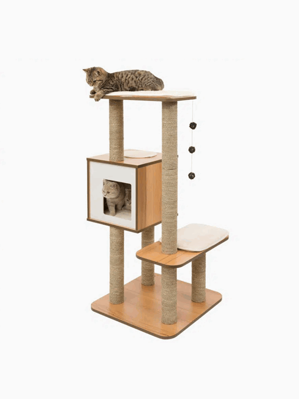 Catit Vesper klorestativ V-High Base, valnøtt 56 x 56 x 121