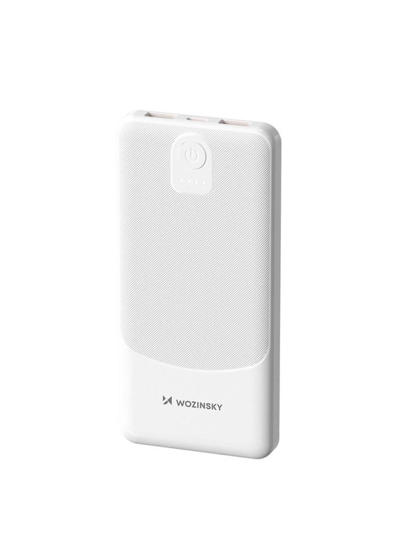 Wozinsky Powerbank Wpower WPBBK-3 10000 mAh 10W 2x USB-A 2A - hvit