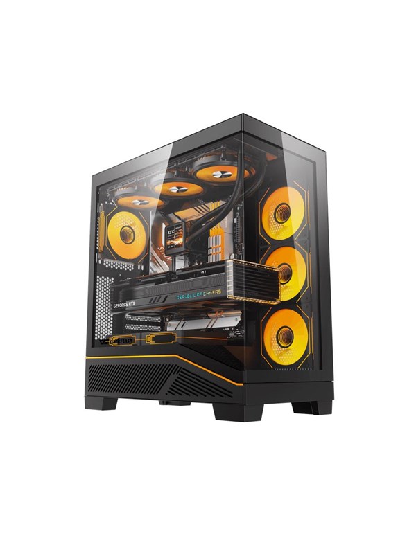 Darkflash K430 (with 5x ARGB PWM fans) - Kabinett - Miditower - Svart