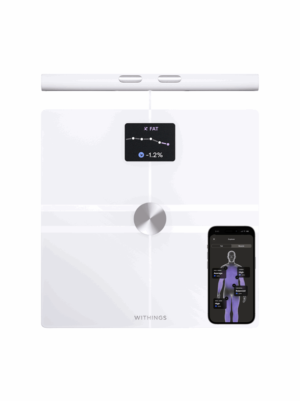 Withings Analysevekt BodyFit - White Hvit