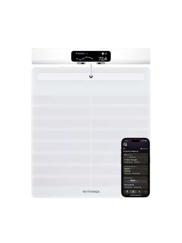 Withings Analysevekt BodyScan 2 - White Hvit