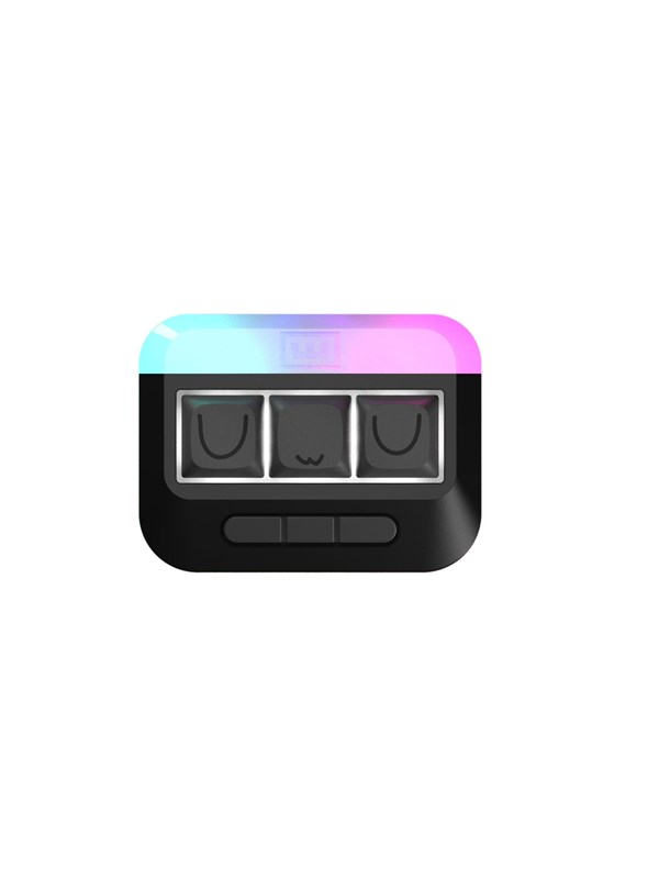 Wooting UwU RGB Stealth - Lekker Tikken Light - Gamingtastatur - Uten numpad - Universal - Svart