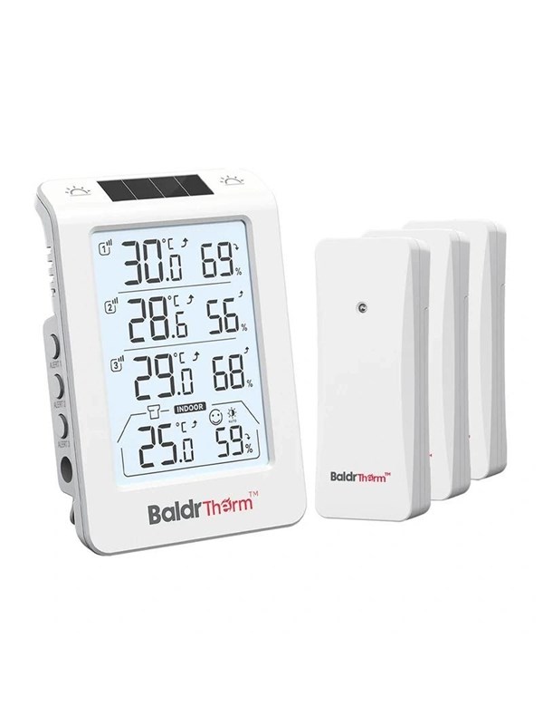 RainPoint B0598 3-Channel Thermohygrometer with Automatic Backlight