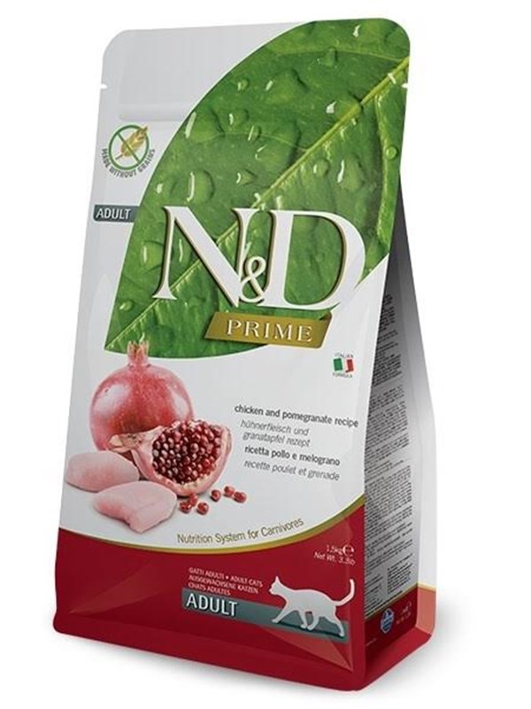 Farmina N&D CAT PRIME CHICKEN & POMEGRANATE ADULT 1.5kg