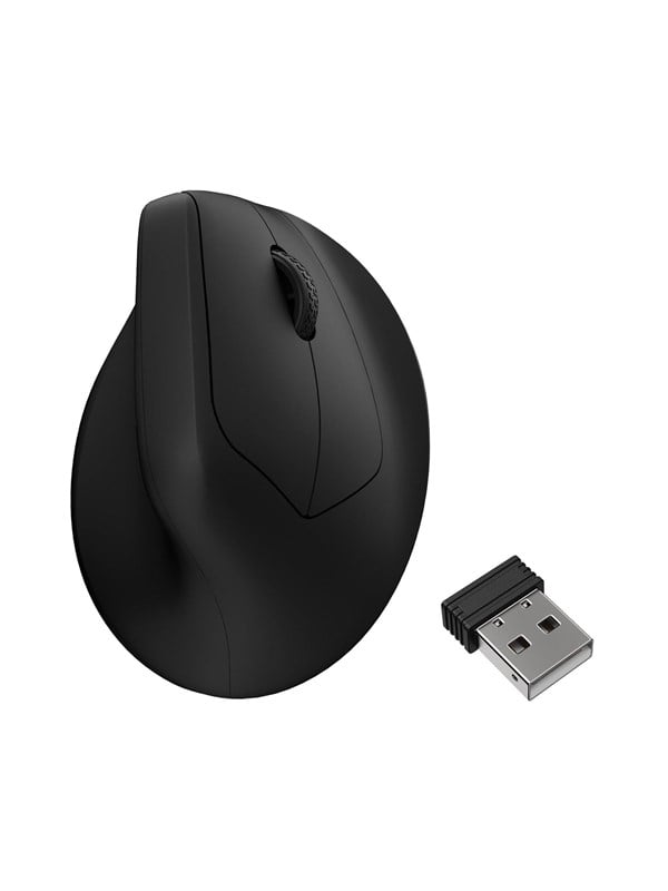 Keychron M5 Wireless Ergonomic (1K) - Ergonomisk mus - Optisk - 6 knapper - Svart