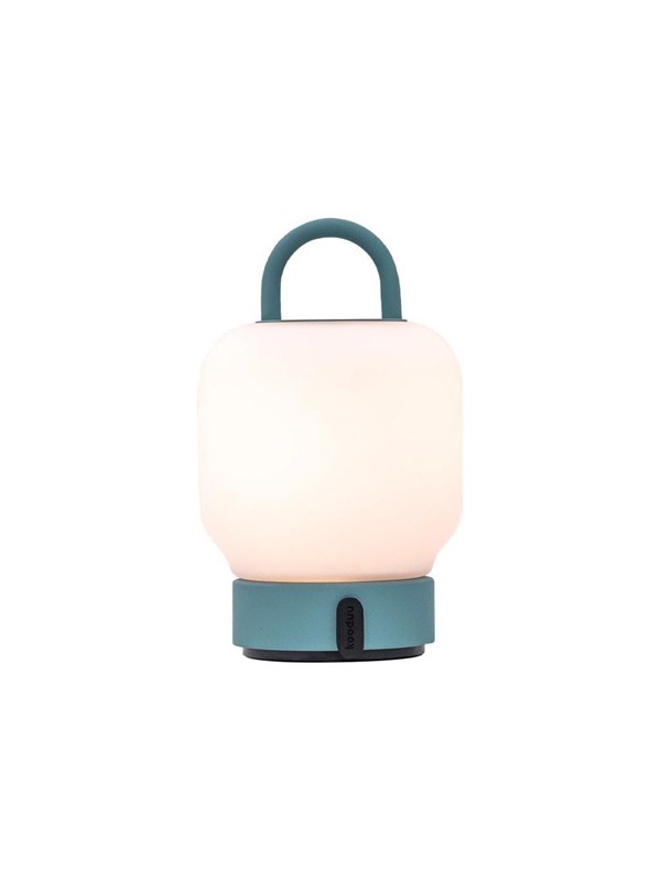 Kooduu Loome – table lamp – LED – lantern – smokey teal