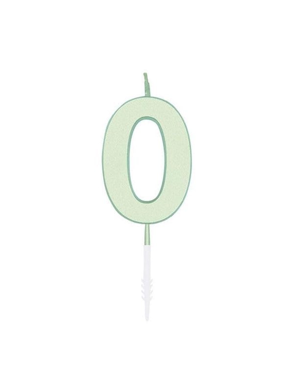 Globos Cake candle 4.5cm Pastel Mint no. 0