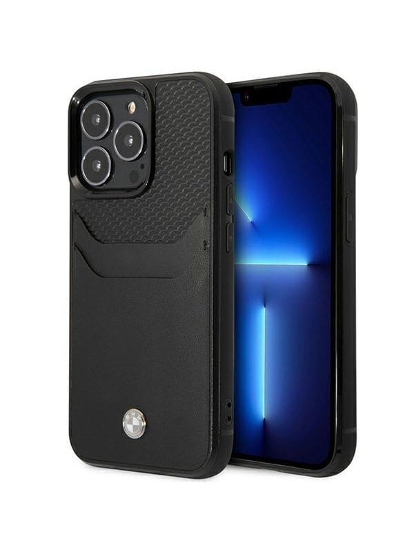 BMW BMHCP14L22RSEPK iPhone 14 Pro 6.1" black/black Leather Card Slot