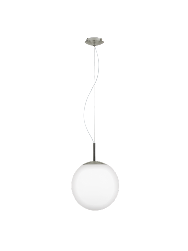 EGLO PIEDALE PRO PENDEL GLASS E27 L2000 Ø300 HVIT