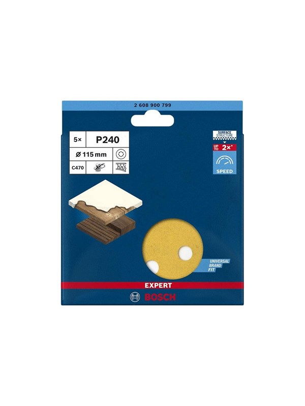 Bosch Expert C470 Sanding Discs P240 5pcs