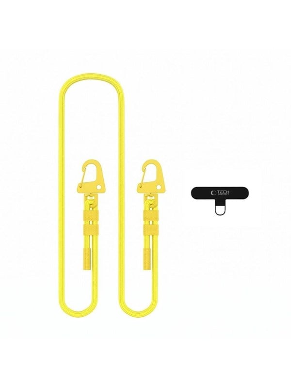 Tech-Protect C5SD Rope CrossBody Phone Lanyard - Yellow