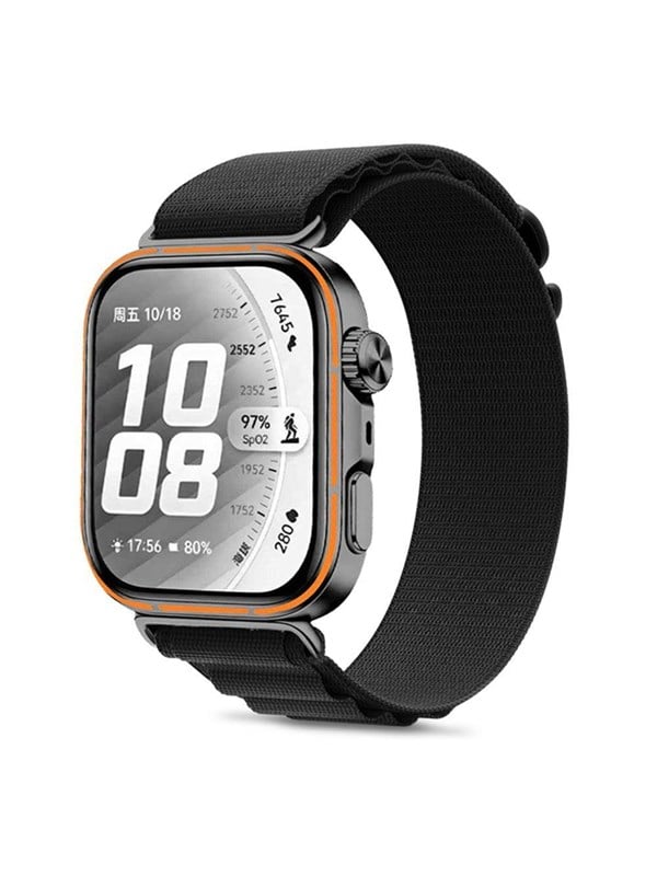 Tech-Protect Nylon Pro Strap for Huawei Watch Fit 3 / 4 / 4 Pro / 5 / 5 Pro - Black