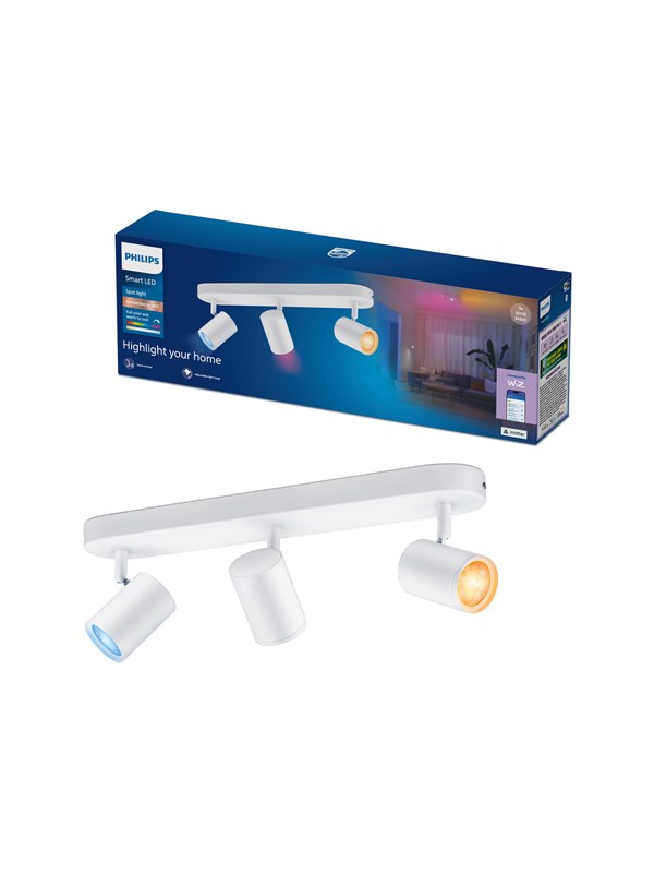 Philips Smart Lighting Smart spotlampe x3, hvit