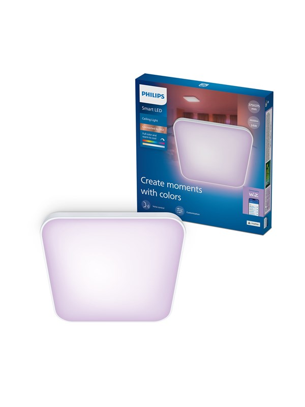 Philips Smart Lighting Smart taklampe, firkantet