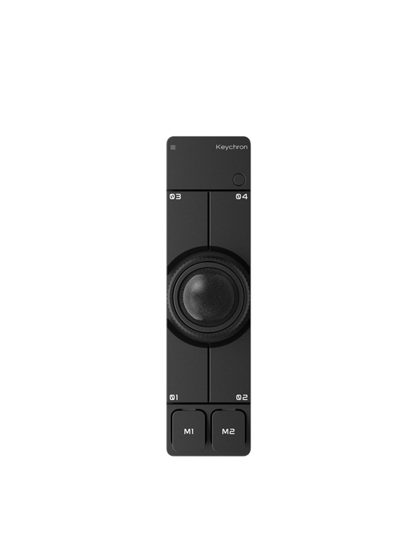 Keychron Nape Pro Wireless Trackball (Black) - Trackball - Optisk - 6 knapper - Svart