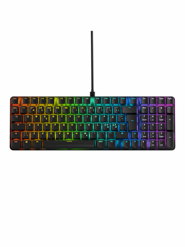 Glorious GMMK Eternal 96% Mechanical Wired - Black - Gamingtastatur - Nordisk - Svart