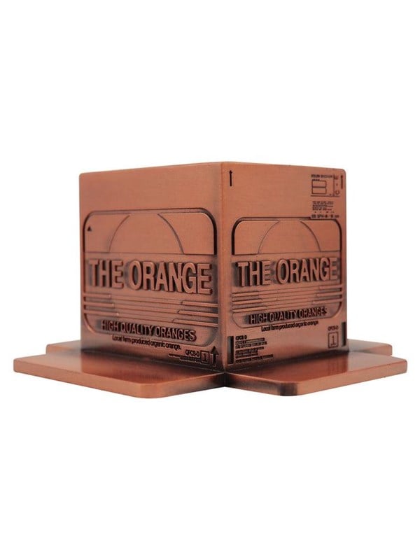 FaNaTtik - Metal Gear Solid 2 Replica Antique Gold Plated Cardboard Box