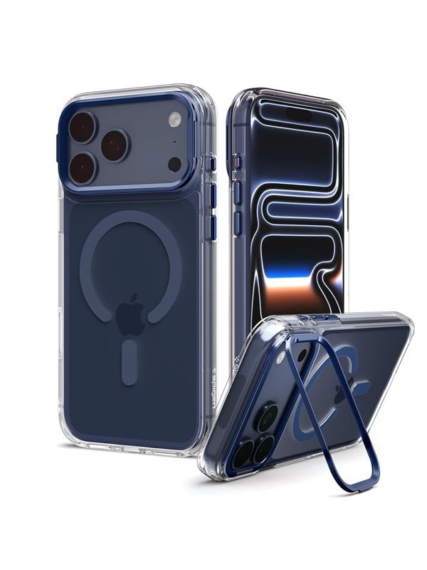 Spigen Ultra Hybrid Optik S MagSafe - clear deep blue - iPhone 18 Pro Max/17 Pro Max